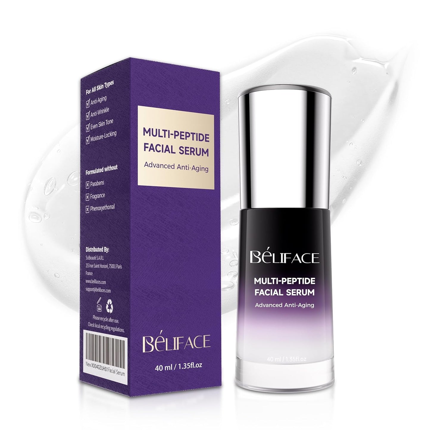 Peptides Serum for Face with Hyaluronic Acid