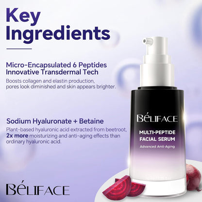 Peptides Serum for Face with Hyaluronic Acid