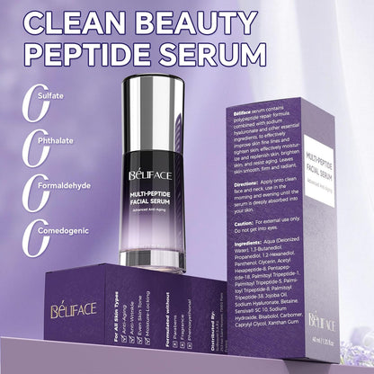 Peptides Serum for Face with Hyaluronic Acid